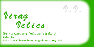 virag velics business card